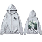 YHWH Lungs Christian Every Breath Speak His Name Zipper Hoodie Men Casual Cotton Zip up Jacket Men'S Fashion Zip up Sweatshirt