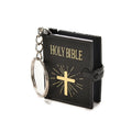 Special Mini Holy Bible Keychain English Religious Miniature Paper Spiritual Christian Jesus Cover Keyring Gift