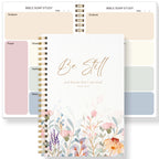 Christian Bible Study Journal Notebook with SOAP Method, Floral Spiral Prayer Devotional Book, Scripture Gift for Women