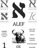 Hebrew Alphabet Flashcards