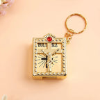 Special Mini Holy Bible Keychain English Religious Miniature Paper Spiritual Christian Jesus Cover Keyring Gift