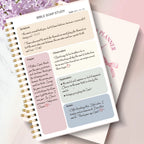 Christian Bible Study Journal Notebook with SOAP Method, Floral Spiral Prayer Devotional Book, Scripture Gift for Women