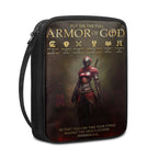 Print Cross and Psalm Text Bible Covers for Men Book Carrying Case Travel Bible Case Organizer with Handle for Easy Carrying