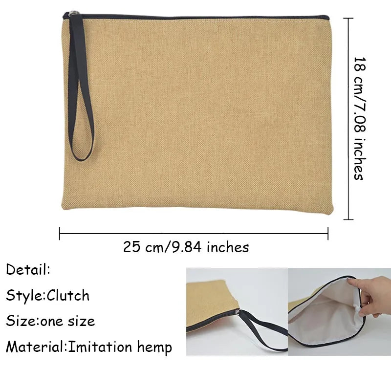 Jesus Faith Cross Print Christian Linen Wristlet Clutch Bag Beach Vacation Handbag Travel Wash Organizer Case Makeup Bags Gifts