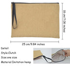 Jesus Faith Cross Print Christian Linen Wristlet Clutch Bag Beach Vacation Handbag Travel Wash Organizer Case Makeup Bags Gifts