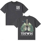 Jesus Yhwh Christian Loose T-Shirt Cotton Casual Crewneck Short Sleeve Tee Shirts Summer Mens Women Fashion O-Neck Cozy Clothing