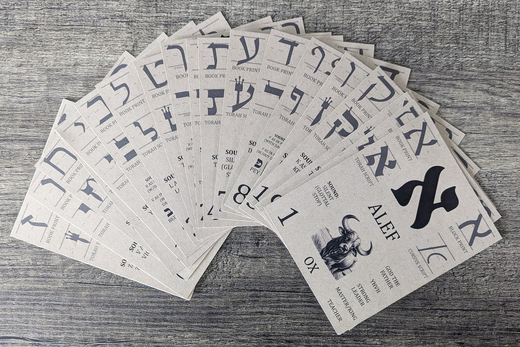 Hebrew Alphabet Flashcards